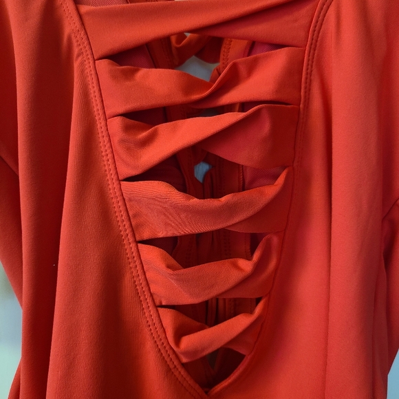 🌺 SOLD 🌺 BLEU by Rod Beattie Red Swimsuit - Picture 6 of 8